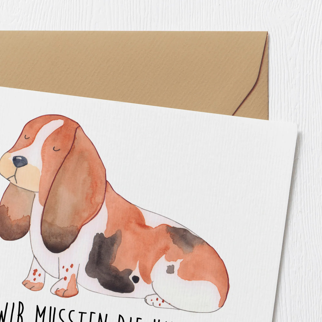Karta Deluxe pies Basset Hound Geburtstagskarte, Karte, Hochzeitskarte, Glückwunschkarte, Einladungskarte, Grußkarte, Hochwertige Grußkarte, Klappkarte, Hochwertige Klappkarte, Hund, Hundemotiv, Haustier, Hunderasse, Tierliebhaber, Hundebesitzer, Sprüche, Basset, Hundeliebe, kinderlos, Basset Hound