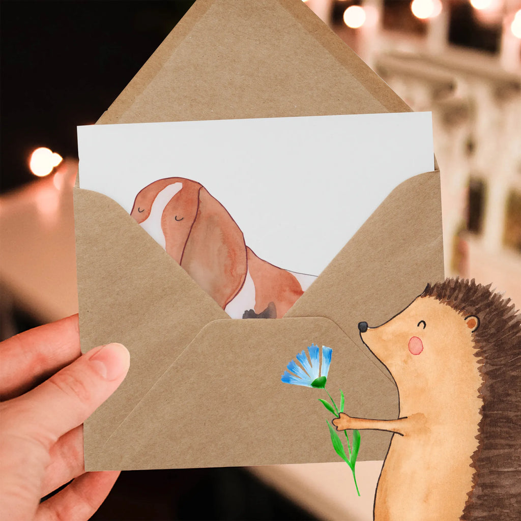 Karta Deluxe pies Basset Hound Geburtstagskarte, Karte, Hochzeitskarte, Glückwunschkarte, Einladungskarte, Grußkarte, Hochwertige Grußkarte, Klappkarte, Hochwertige Klappkarte, Hund, Hundemotiv, Haustier, Hunderasse, Tierliebhaber, Hundebesitzer, Sprüche, Basset, Hundeliebe, kinderlos, Basset Hound