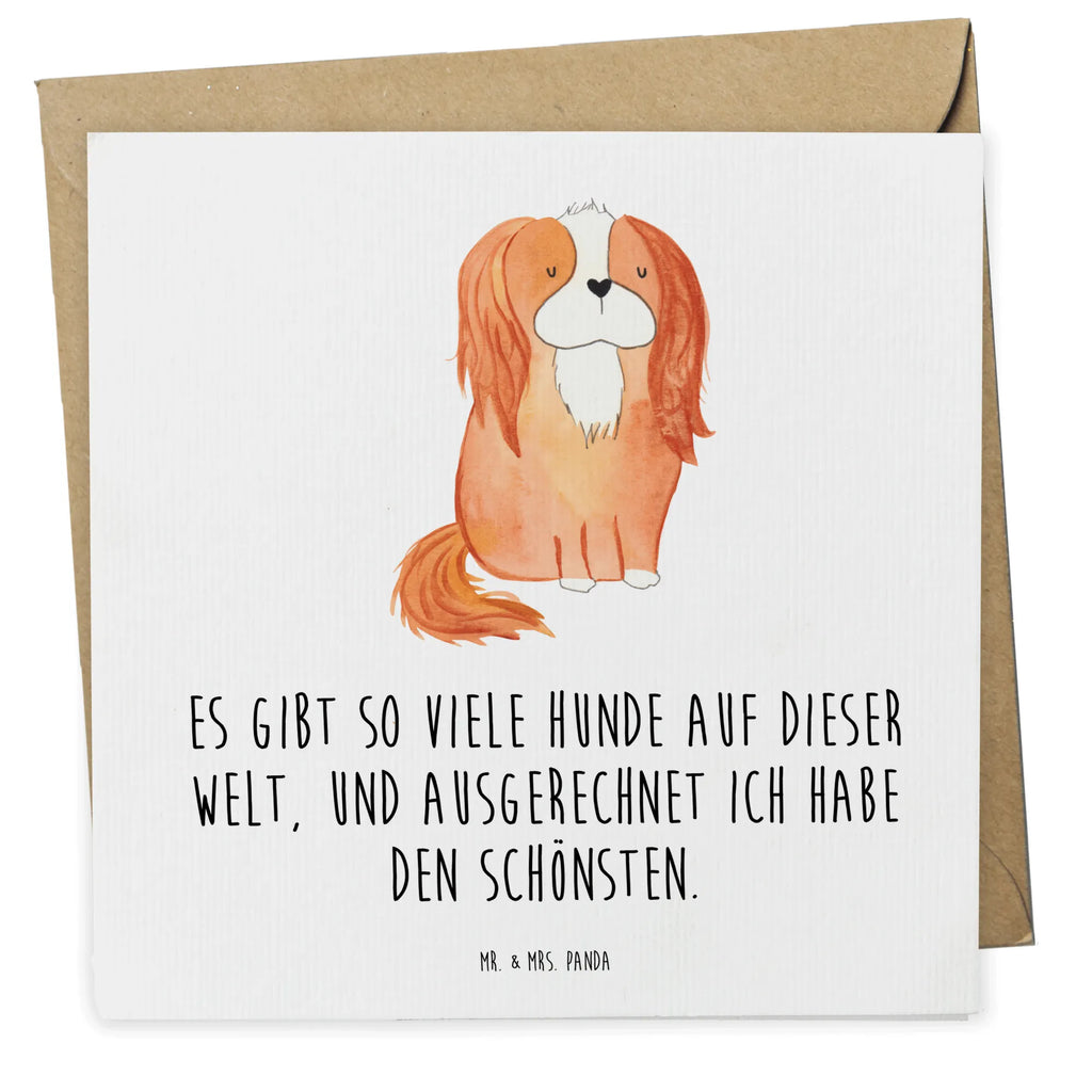 Deluxe Karte Hund Cavalier King Charles Spaniel Hochwertige Grußkarte, Einladungskarte, Karte, Hochwertige Klappkarte, Geburtstagskarte, Glückwunschkarte, Grußkarte, Klappkarte, Hochzeitskarte, Hund, Hundemotiv, Haustier, Hunderasse, Tierliebhaber, Hundebesitzer, Sprüche, Cavalier King Charles Spaniel, schönster Hund, Spaniel, Cockerspaniel, Spruch