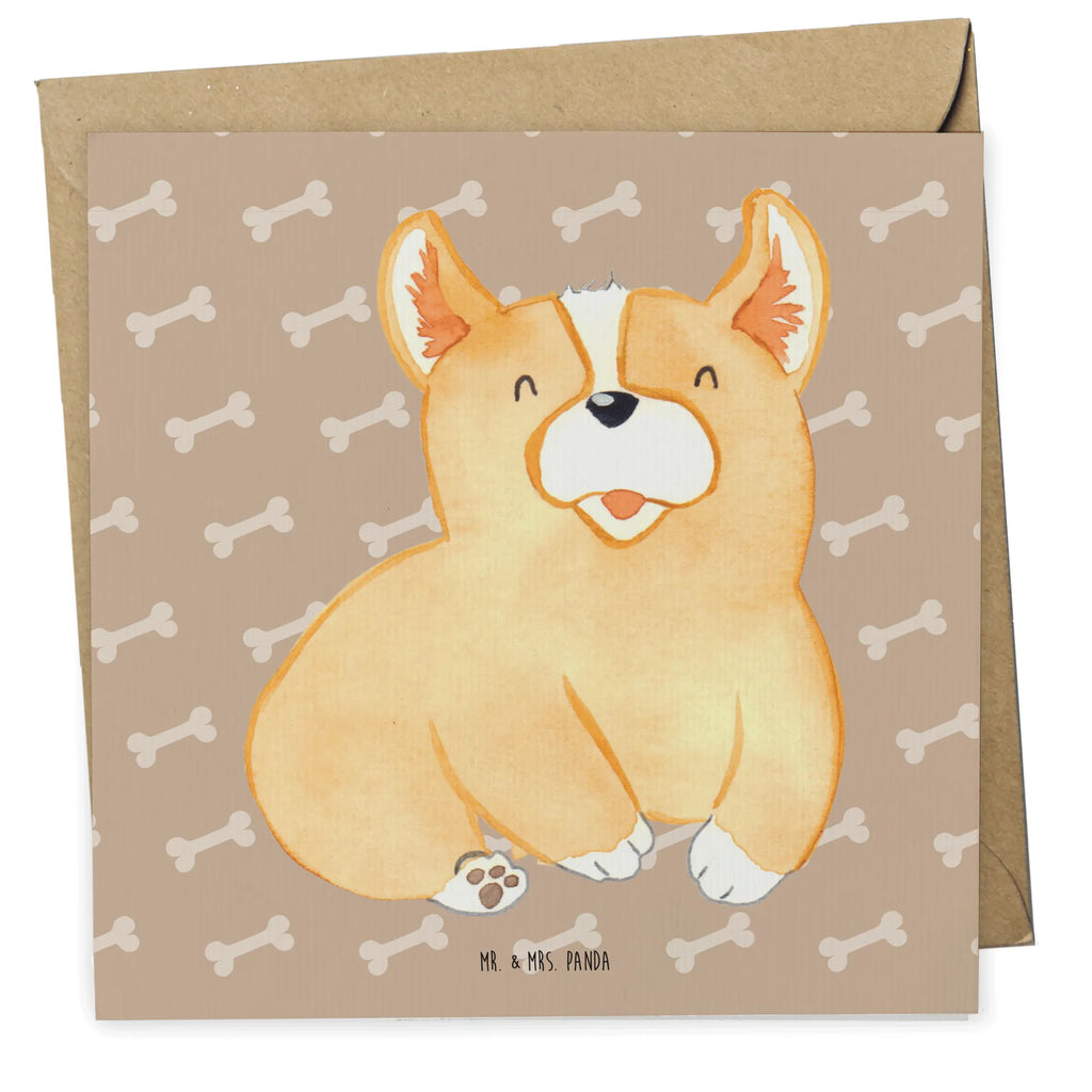 Deluxe Karte Corgie Einladungskarte, Karte, Grußkarte, Hochwertige Grußkarte, Glückwunschkarte, Hochwertige Klappkarte, Klappkarte, Geburtstagskarte, Hochzeitskarte, Hund, Hundemotiv, Haustier, Hunderasse, Tierliebhaber, Hundebesitzer, Sprüche, Corgie, Motivation, britisch, Lebensfreude, Welsh Corgie Pembroke, Hundespruch, Spruch