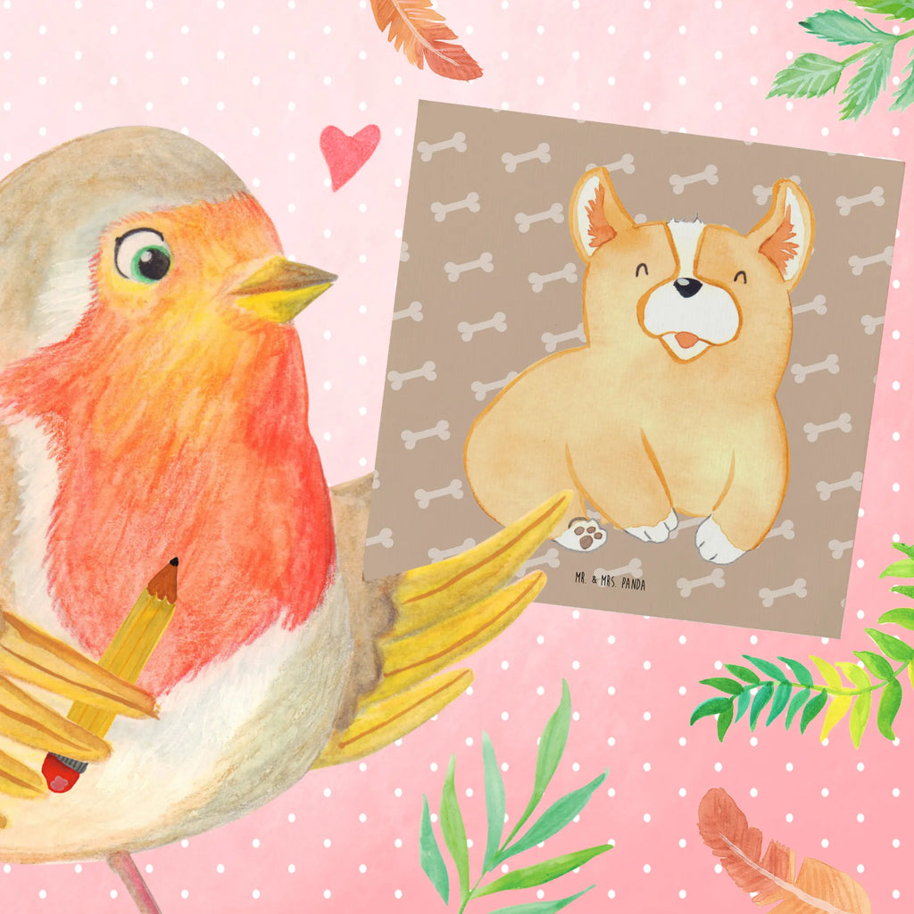 Deluxe Karte Corgie Einladungskarte, Karte, Grußkarte, Hochwertige Grußkarte, Glückwunschkarte, Hochwertige Klappkarte, Klappkarte, Geburtstagskarte, Hochzeitskarte, Hund, Hundemotiv, Haustier, Hunderasse, Tierliebhaber, Hundebesitzer, Sprüche, Corgie, Motivation, britisch, Lebensfreude, Welsh Corgie Pembroke, Hundespruch, Spruch