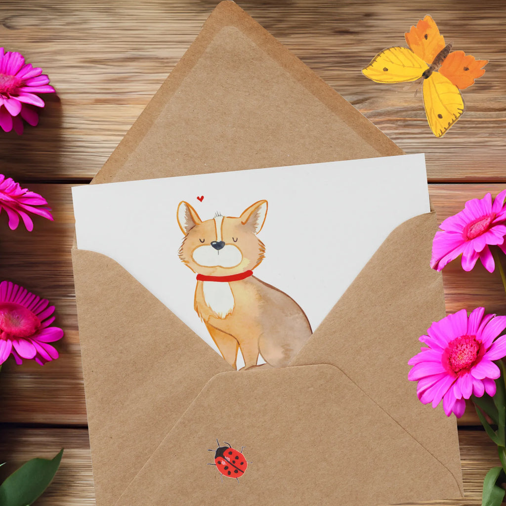 Deluxe Card Dog Luck Karte, Einladungskarte, Geburtstagskarte, Hochwertige Klappkarte, Hochwertige Grußkarte, Grußkarte, Glückwunschkarte, Klappkarte, Hochzeitskarte, Hund, Hundemotiv, Haustier, Hunderasse, Tierliebhaber, Hundebesitzer, Sprüche, Liebe, Spruch, Hundeliebe, Corgie, Hundemama