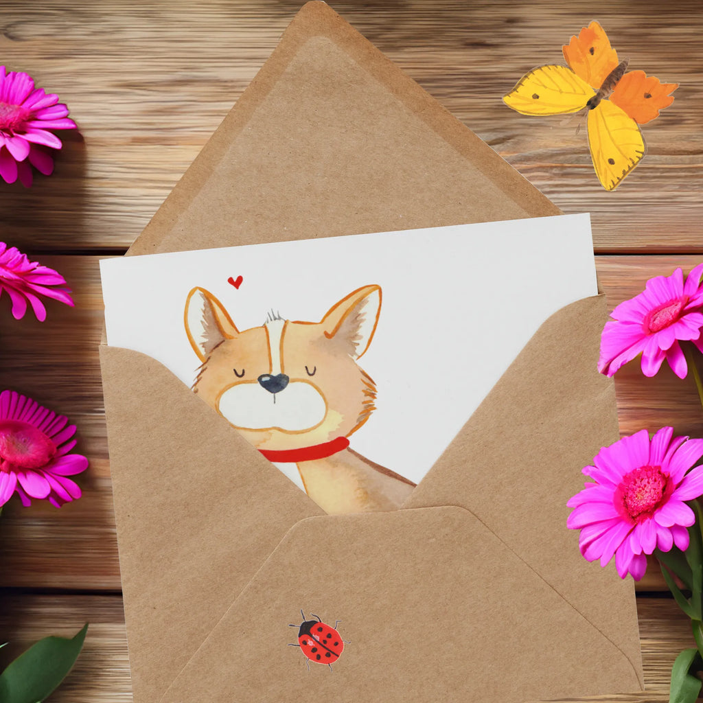 Deluxe Card Dog Luck Karte, Einladungskarte, Geburtstagskarte, Hochwertige Klappkarte, Hochwertige Grußkarte, Grußkarte, Glückwunschkarte, Klappkarte, Hochzeitskarte, Hund, Hundemotiv, Haustier, Hunderasse, Tierliebhaber, Hundebesitzer, Sprüche, Liebe, Spruch, Hundeliebe, Corgie, Hundemama