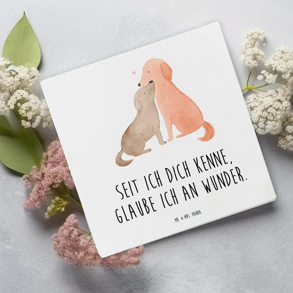 Deluxe Karte Hunde Liebe Klappkarte, Hochwertige Klappkarte, Einladungskarte, Geburtstagskarte, Hochzeitskarte, Karte, Glückwunschkarte, Hochwertige Grußkarte, Grußkarte, Hund, Hundemotiv, Haustier, Hunderasse, Tierliebhaber, Hundebesitzer, Sprüche, Hund. Hunde, Vertrauen, Kuss, Kuscheln, Herz, Liebe