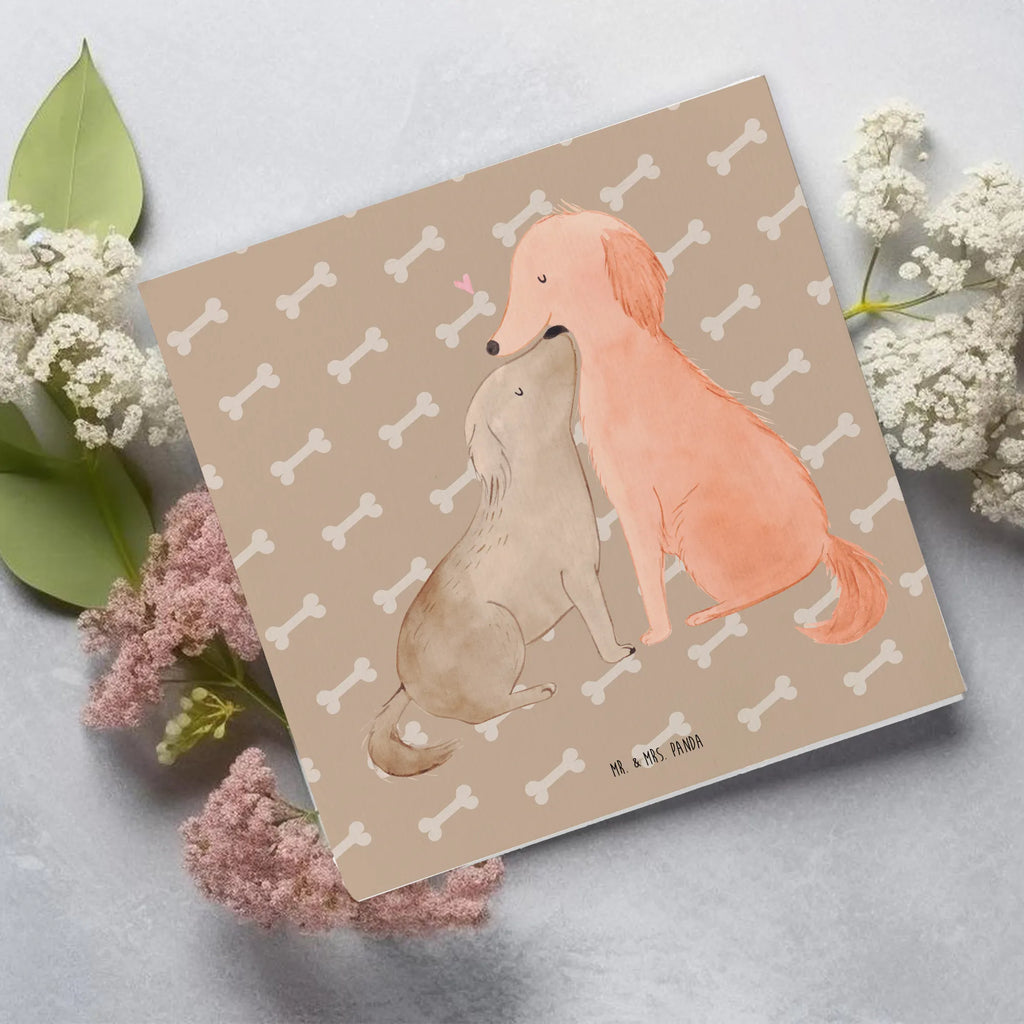Deluxe Karte Hunde Liebe Klappkarte, Hochwertige Klappkarte, Einladungskarte, Geburtstagskarte, Hochzeitskarte, Karte, Glückwunschkarte, Hochwertige Grußkarte, Grußkarte, Hund, Hundemotiv, Haustier, Hunderasse, Tierliebhaber, Hundebesitzer, Sprüche, Hund. Hunde, Vertrauen, Kuss, Kuscheln, Herz, Liebe