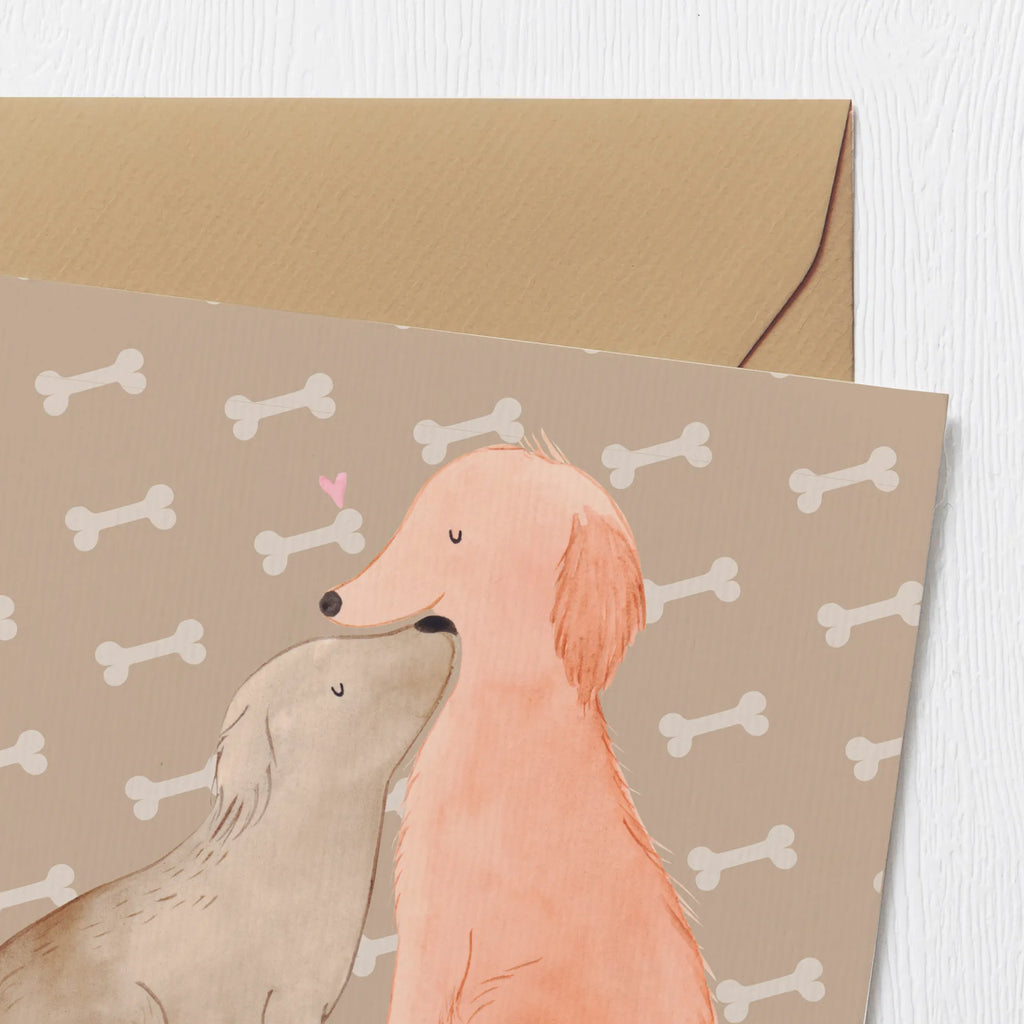 Deluxe Karte Hunde Liebe Klappkarte, Hochwertige Klappkarte, Einladungskarte, Geburtstagskarte, Hochzeitskarte, Karte, Glückwunschkarte, Hochwertige Grußkarte, Grußkarte, Hund, Hundemotiv, Haustier, Hunderasse, Tierliebhaber, Hundebesitzer, Sprüche, Hund. Hunde, Vertrauen, Kuss, Kuscheln, Herz, Liebe