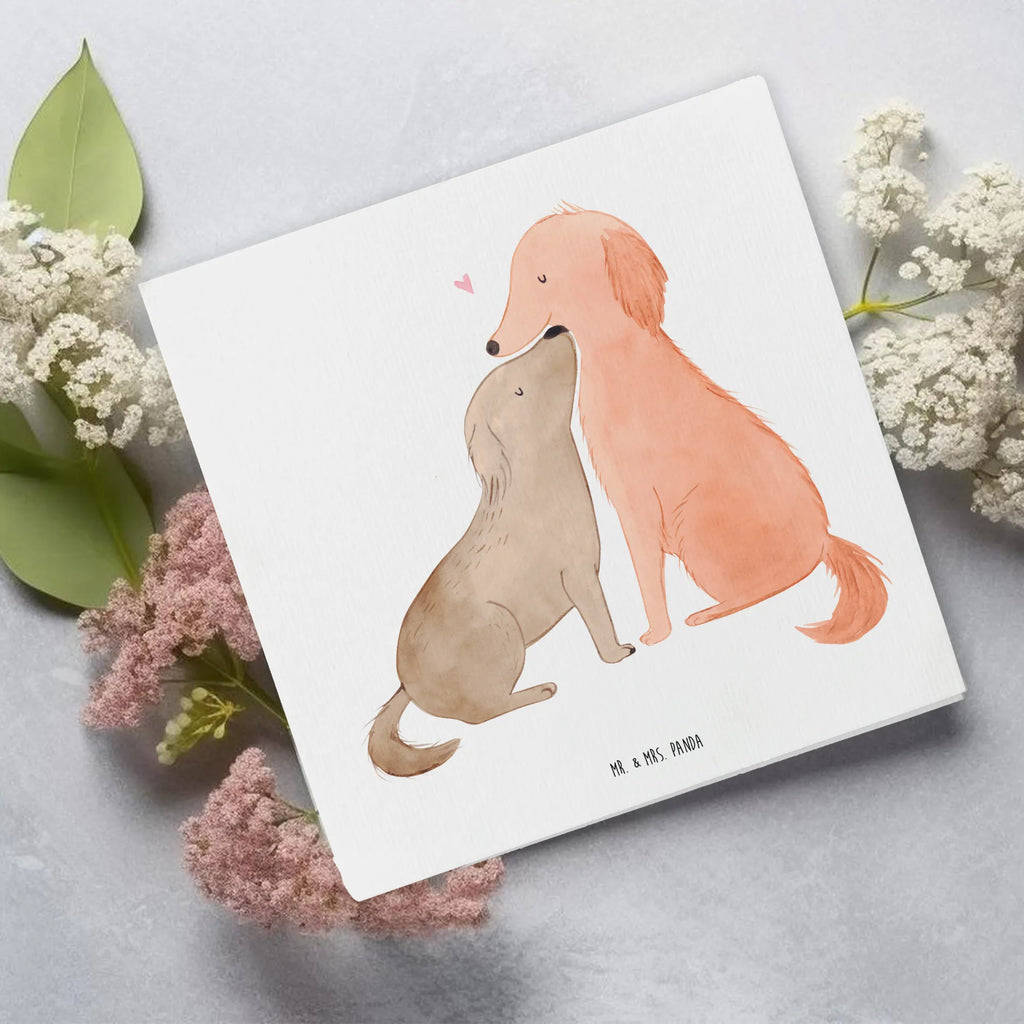 Deluxe Karte Hunde Liebe Klappkarte, Hochwertige Klappkarte, Einladungskarte, Geburtstagskarte, Hochzeitskarte, Karte, Glückwunschkarte, Hochwertige Grußkarte, Grußkarte, Hund, Hundemotiv, Haustier, Hunderasse, Tierliebhaber, Hundebesitzer, Sprüche, Hund. Hunde, Vertrauen, Kuss, Kuscheln, Herz, Liebe