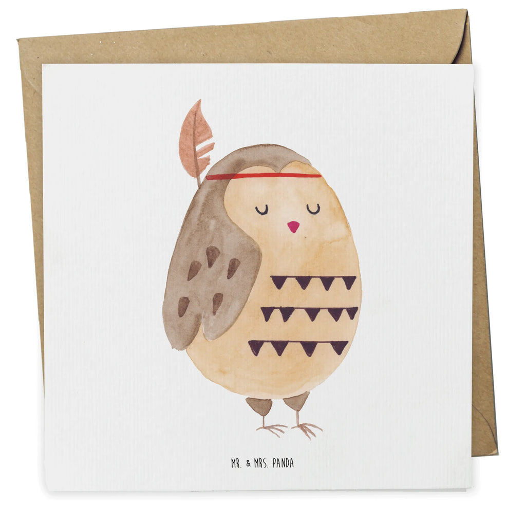 Deluxe Karte Eule Federschmuck Klappkarte, Geburtstagskarte, Einladungskarte, Glückwunschkarte, Hochzeitskarte, Hochwertige Grußkarte, Grußkarte, Hochwertige Klappkarte, Karte, Eule, Eule Deko, Owl, Das Leben ist ein Abenteuer, Federschmuck, Dekoration, Reisespruch