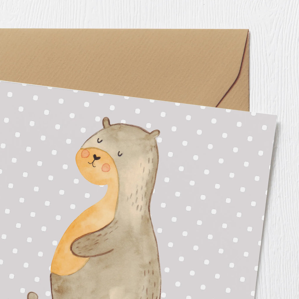 Deluxe Card otter Belly Geburtstagskarte, Glückwunschkarte, Karte, Grußkarte, Klappkarte, Hochzeitskarte, Hochwertige Grußkarte, Hochwertige Klappkarte, Einladungskarte, Otter, Fischotter, Seeotter, Otter Seeotter See Otter