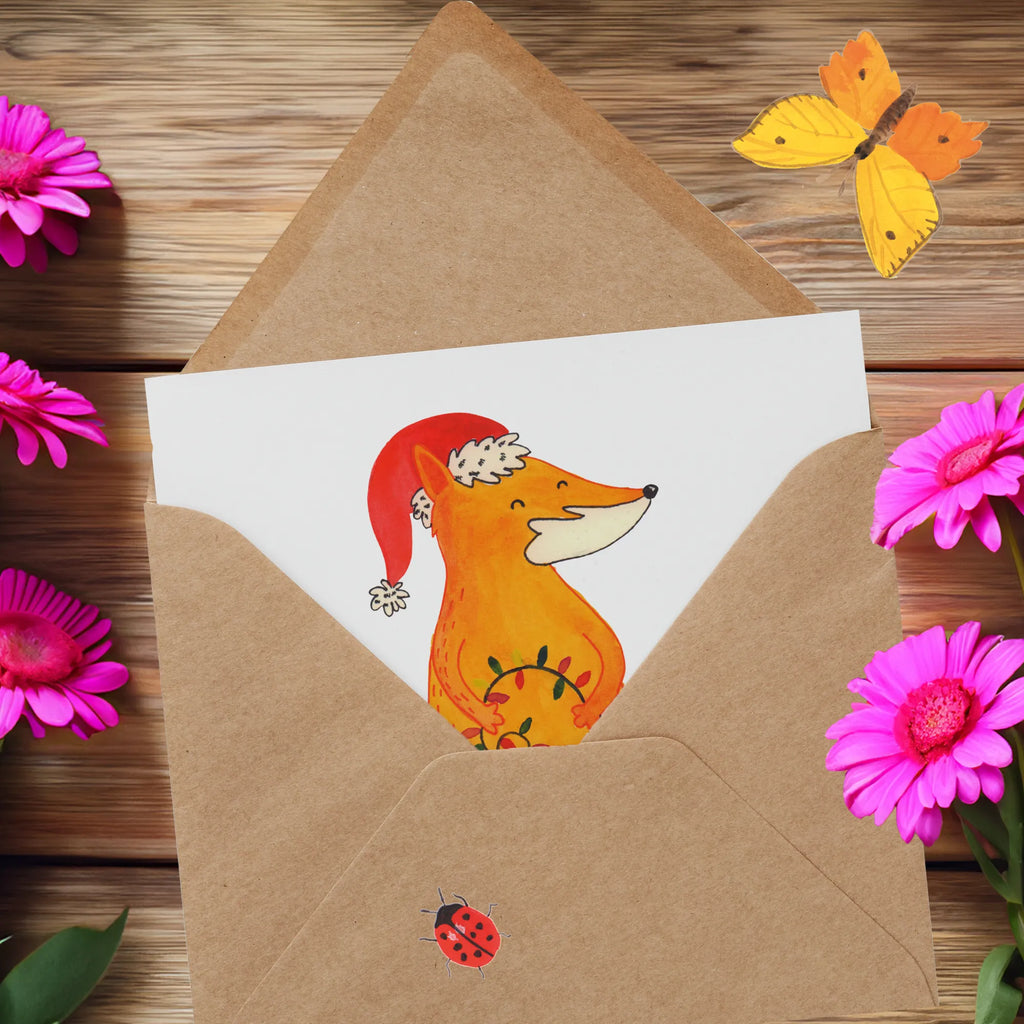 Deluxe Karte Fuchs Weihnachten Einladungskarte, Hochzeitskarte, Karte, Hochwertige Klappkarte, Hochwertige Grußkarte, Glückwunschkarte, Klappkarte, Grußkarte, Geburtstagskarte, Winter, Weihnachten, Weihnachtsdeko, Nikolaus, Advent, Heiligabend, Wintermotiv, Fuchs, Geschenk Weihnachten, Weihnachtszeit, Weihnachtsmann, Spruch schön, Füchse