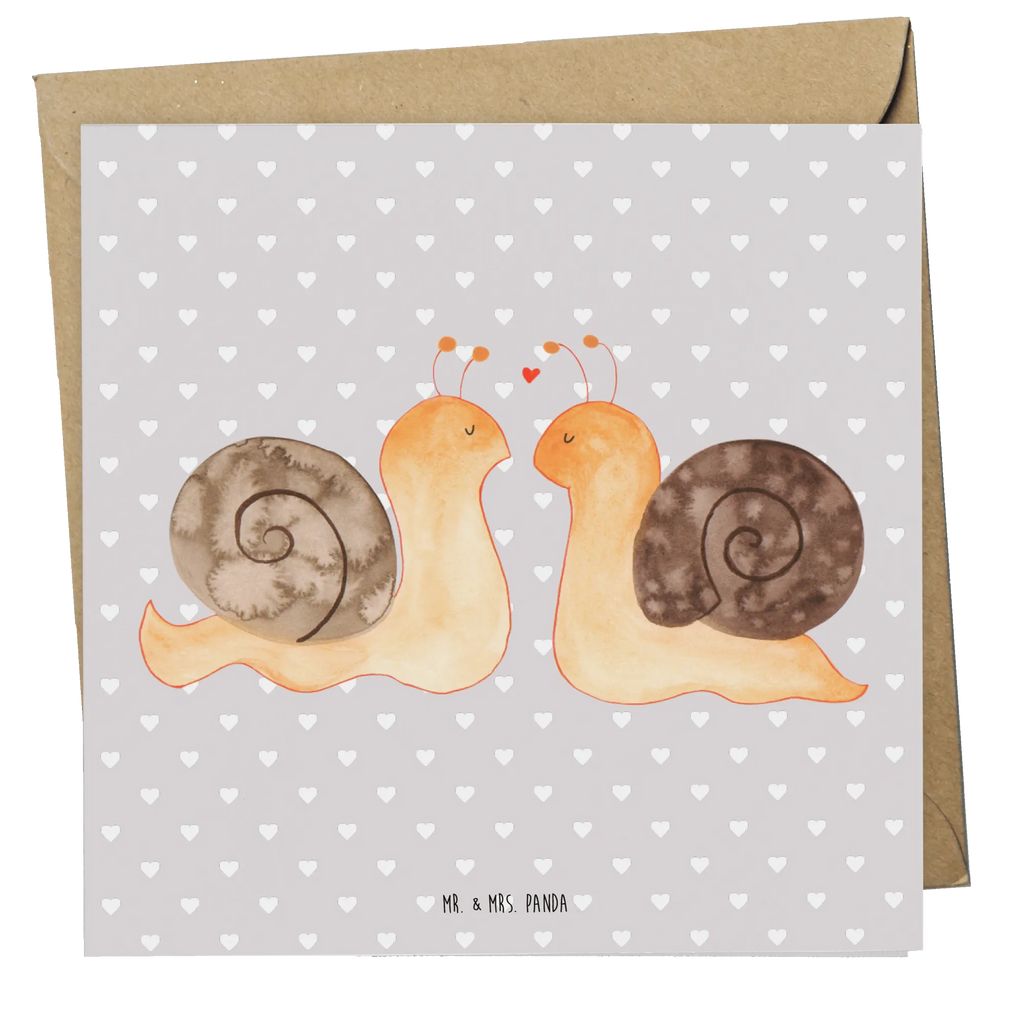 Deluxe Card Snails in love Grußkarte, Einladungskarte, Karte, Hochwertige Grußkarte, Klappkarte, Hochwertige Klappkarte, Glückwunschkarte, Geburtstagskarte, Hochzeitskarte, Liebe, Partner, Freund, Freundin, Ehemann, Ehefrau, Heiraten, Verlobung, Heiratsantrag, Liebesgeschenk, Jahrestag, Hocheitstag