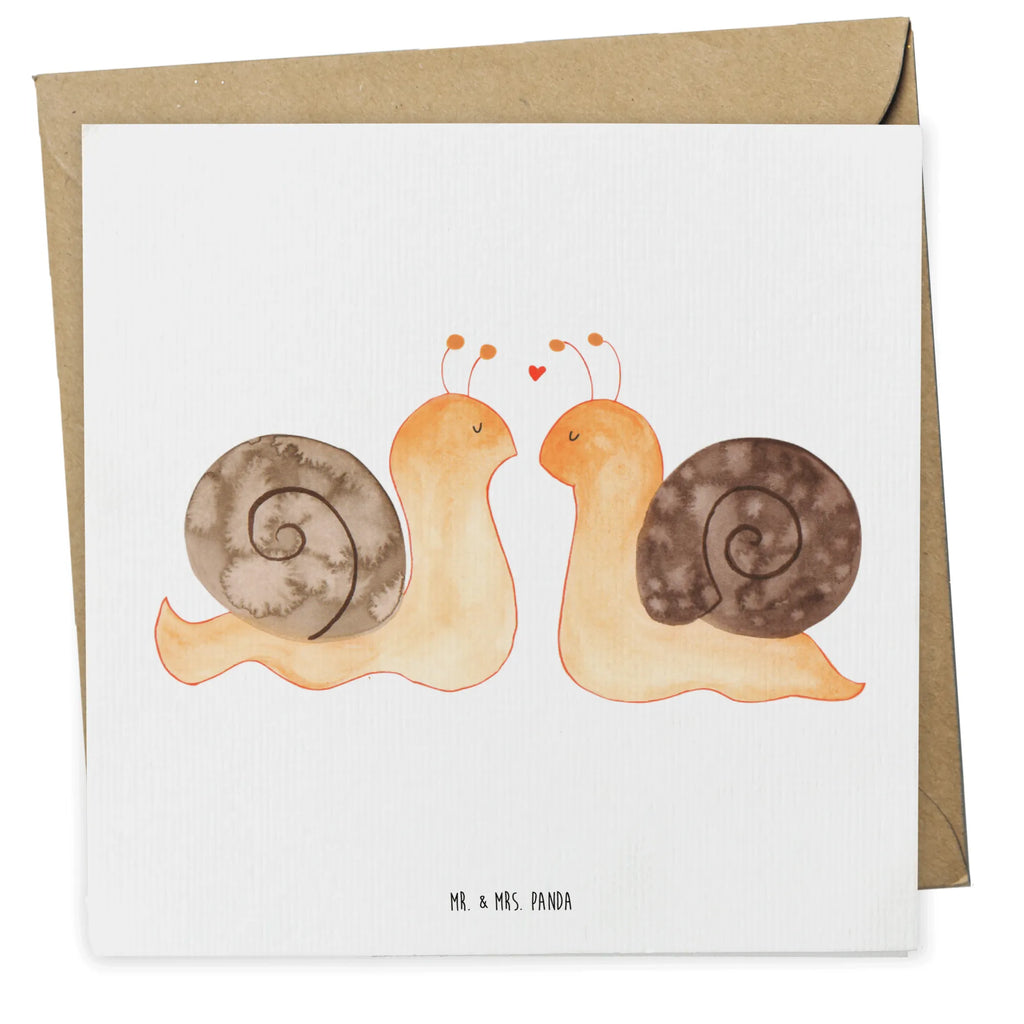 Deluxe Card Snails in love Grußkarte, Einladungskarte, Karte, Hochwertige Grußkarte, Klappkarte, Hochwertige Klappkarte, Glückwunschkarte, Geburtstagskarte, Hochzeitskarte, Liebe, Partner, Freund, Freundin, Ehemann, Ehefrau, Heiraten, Verlobung, Heiratsantrag, Liebesgeschenk, Jahrestag, Hocheitstag