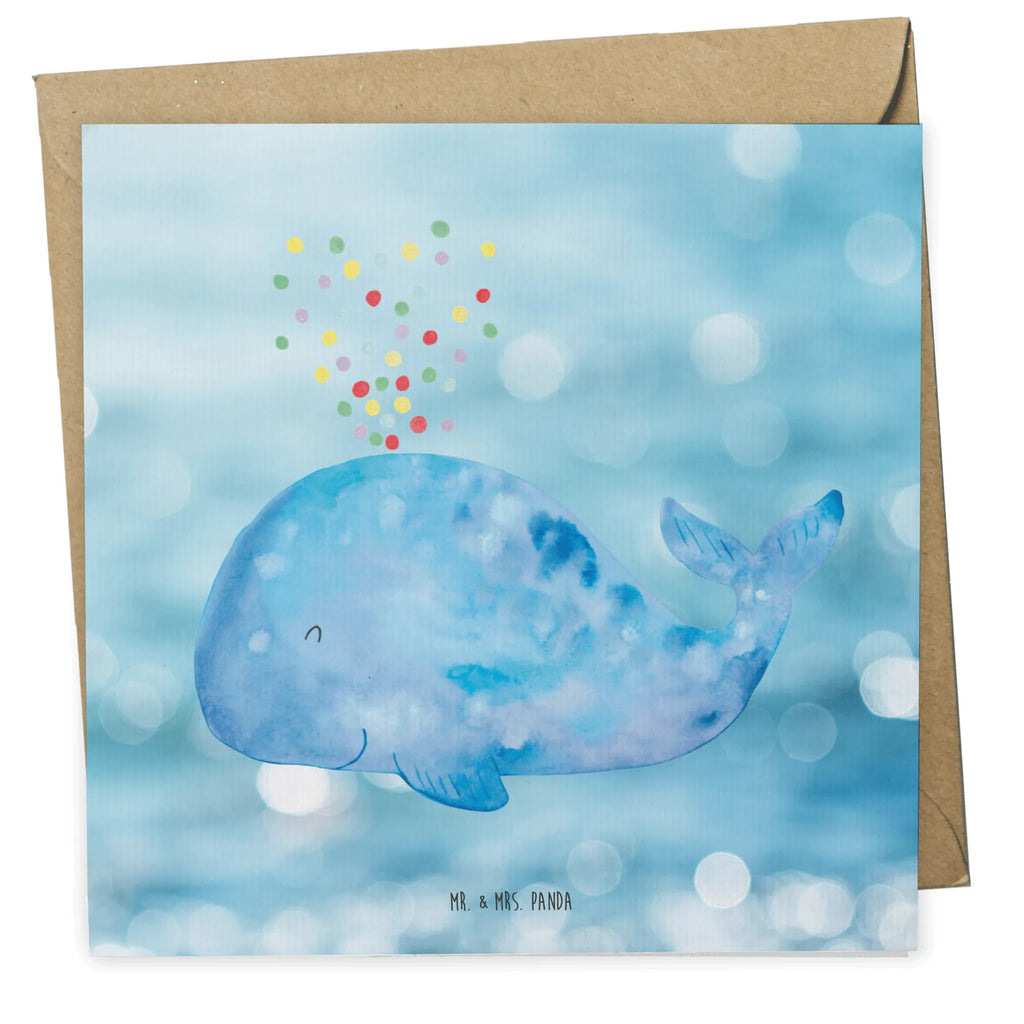Deluxe Card whale confetti Geburtstagskarte, Karte, Hochwertige Grußkarte, Glückwunschkarte, Hochwertige Klappkarte, Hochzeitskarte, Grußkarte, Einladungskarte, Klappkarte, Meerestiere, Meer, Urlaub, Neustart, Diät, Konfetti, Wal, Trennung, Geburtstag, Motivation, Abnehmen, Neuanfang, Lebensabschnitt, Wale