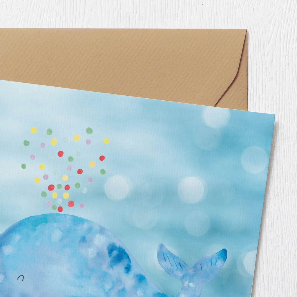 Deluxe Card whale confetti Geburtstagskarte, Karte, Hochwertige Grußkarte, Glückwunschkarte, Hochwertige Klappkarte, Hochzeitskarte, Grußkarte, Einladungskarte, Klappkarte, Meerestiere, Meer, Urlaub, Neustart, Diät, Konfetti, Wal, Trennung, Geburtstag, Motivation, Abnehmen, Neuanfang, Lebensabschnitt, Wale