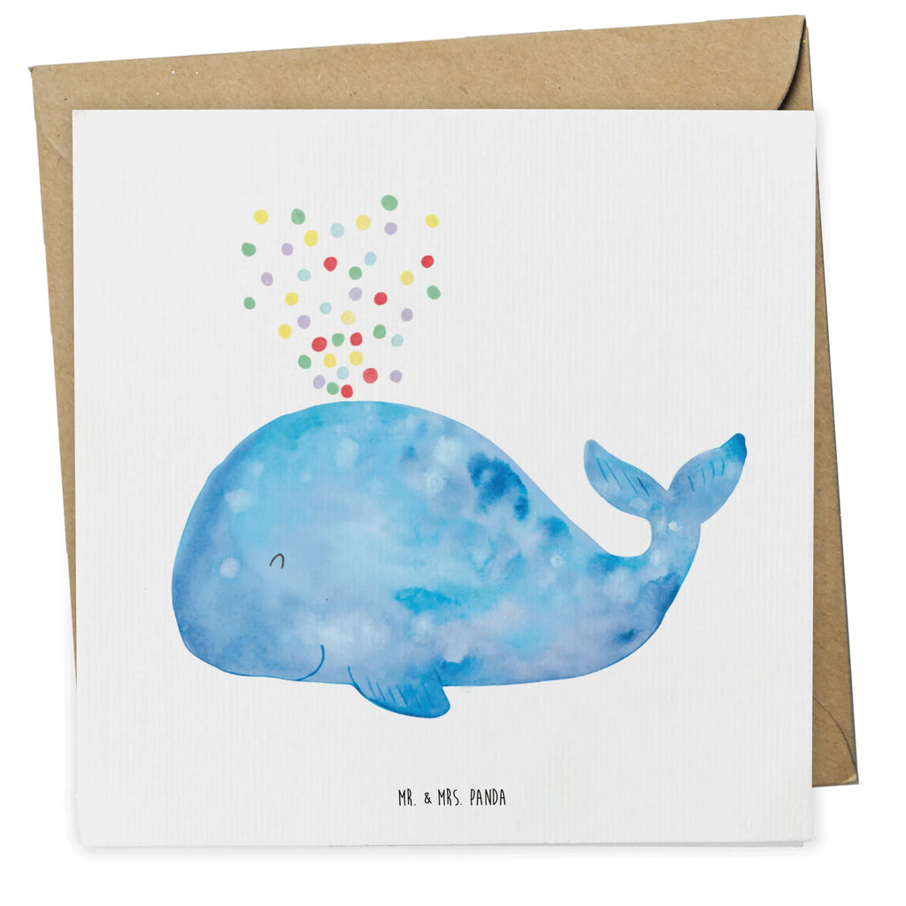 Deluxe Card whale confetti Geburtstagskarte, Karte, Hochwertige Grußkarte, Glückwunschkarte, Hochwertige Klappkarte, Hochzeitskarte, Grußkarte, Einladungskarte, Klappkarte, Meerestiere, Meer, Urlaub, Neustart, Diät, Konfetti, Wal, Trennung, Geburtstag, Motivation, Abnehmen, Neuanfang, Lebensabschnitt, Wale