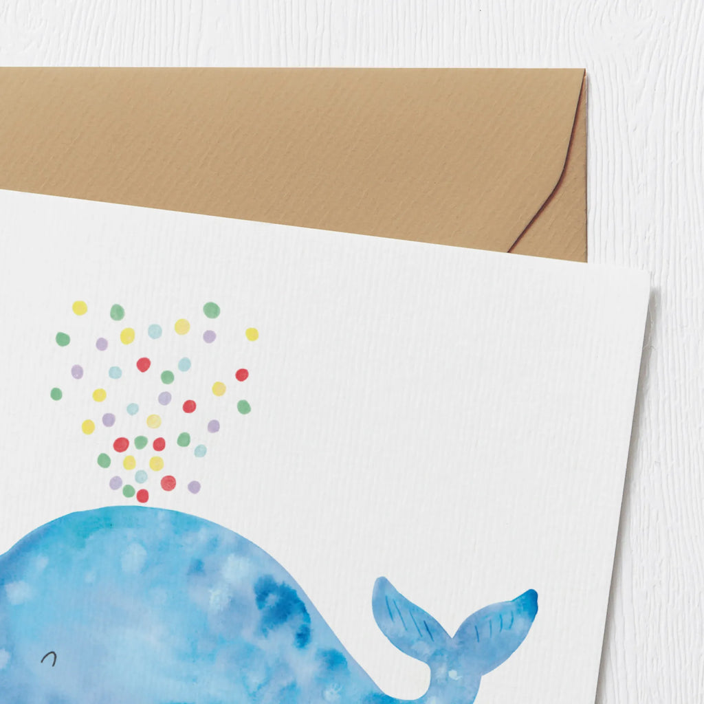 Deluxe Card whale confetti Geburtstagskarte, Karte, Hochwertige Grußkarte, Glückwunschkarte, Hochwertige Klappkarte, Hochzeitskarte, Grußkarte, Einladungskarte, Klappkarte, Meerestiere, Meer, Urlaub, Neustart, Diät, Konfetti, Wal, Trennung, Geburtstag, Motivation, Abnehmen, Neuanfang, Lebensabschnitt, Wale