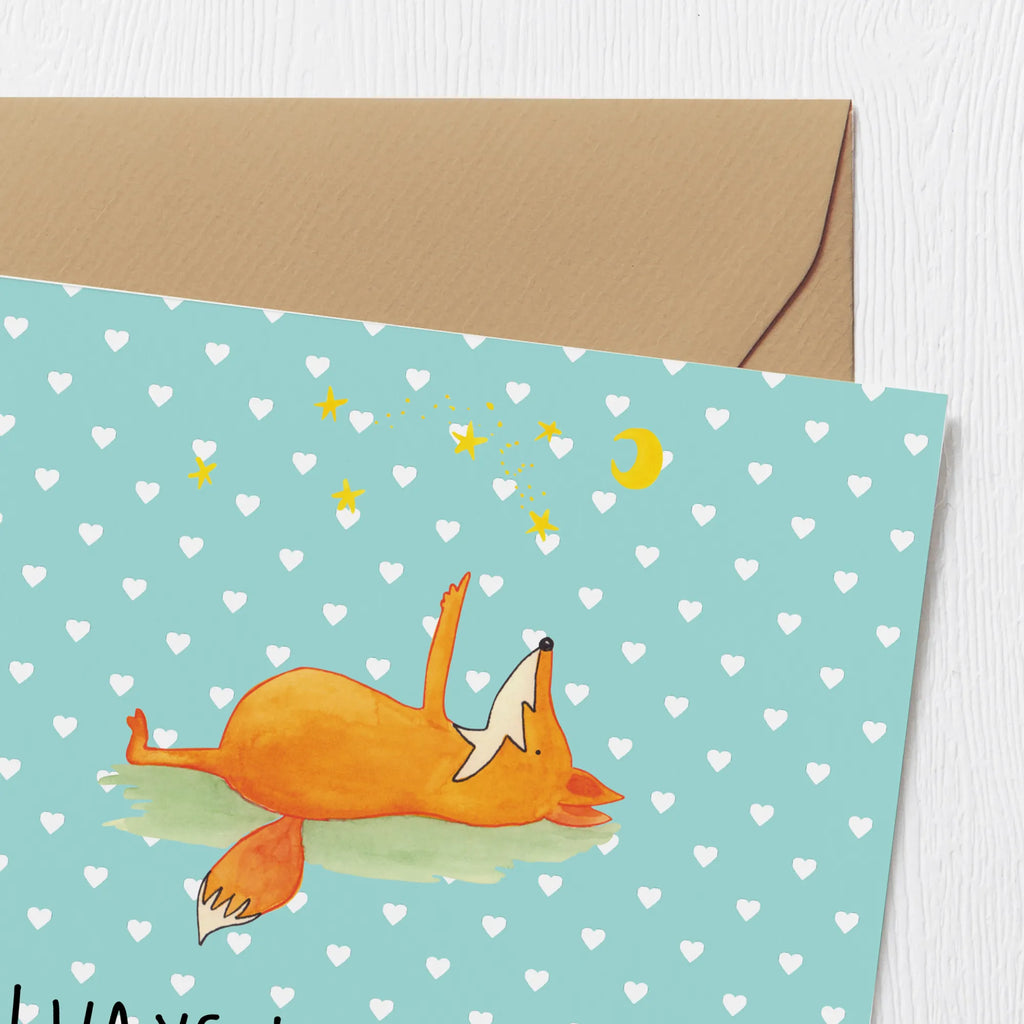Deluxe Karte Fuchs Sterne Hochwertige Grußkarte, Karte, Geburtstagskarte, Einladungskarte, Hochwertige Klappkarte, Grußkarte, Glückwunschkarte, Hochzeitskarte, Klappkarte, Fuchs, Romantik, Spruch schön, Always Look on the Bright Side of Life, tröstende Worte, Spruch positiv, Füchse