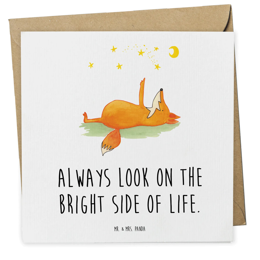 Deluxe Karte Fuchs Sterne Hochwertige Grußkarte, Karte, Geburtstagskarte, Einladungskarte, Hochwertige Klappkarte, Grußkarte, Glückwunschkarte, Hochzeitskarte, Klappkarte, Fuchs, Romantik, Spruch schön, Always Look on the Bright Side of Life, tröstende Worte, Spruch positiv, Füchse