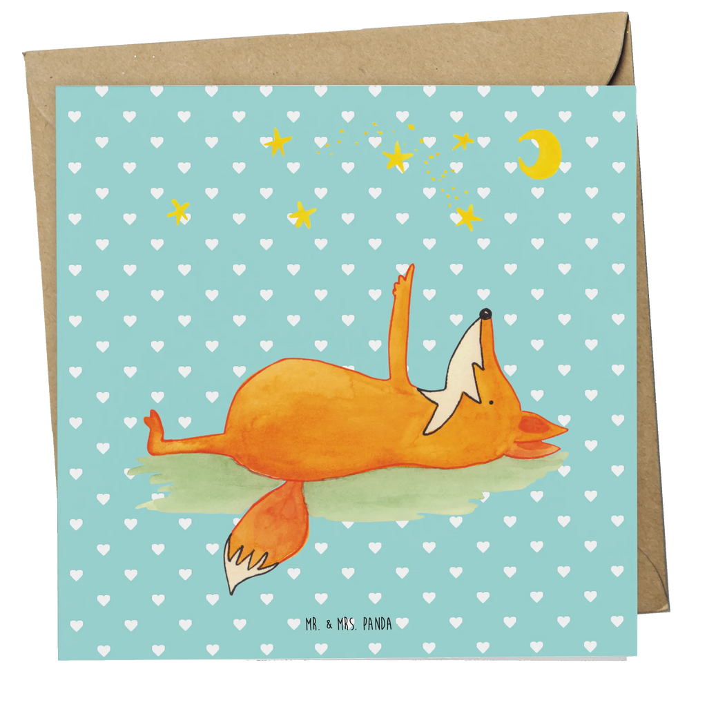 Deluxe Karte Fuchs Sterne Hochwertige Grußkarte, Karte, Geburtstagskarte, Einladungskarte, Hochwertige Klappkarte, Grußkarte, Glückwunschkarte, Hochzeitskarte, Klappkarte, Fuchs, Romantik, Spruch schön, Always Look on the Bright Side of Life, tröstende Worte, Spruch positiv, Füchse