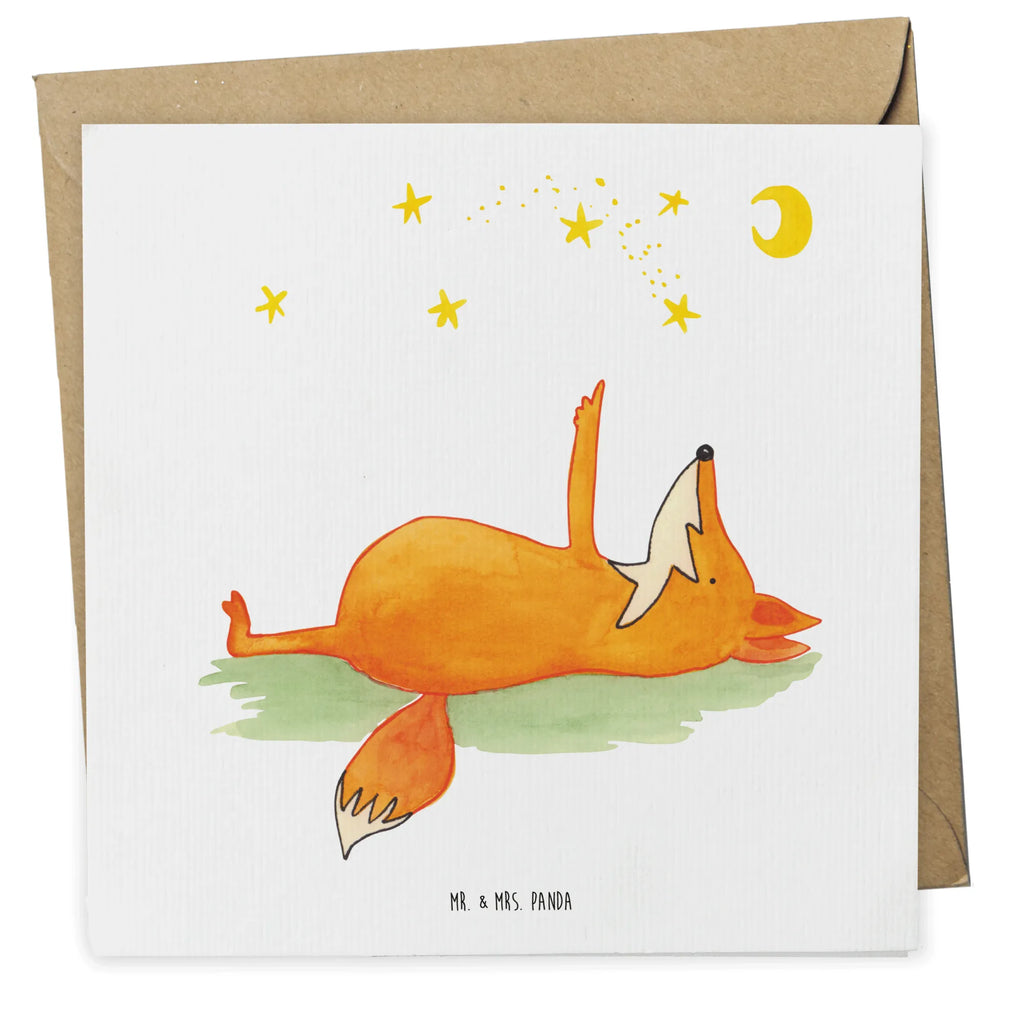 Deluxe Karte Fuchs Sterne Hochwertige Grußkarte, Karte, Geburtstagskarte, Einladungskarte, Hochwertige Klappkarte, Grußkarte, Glückwunschkarte, Hochzeitskarte, Klappkarte, Fuchs, Romantik, Spruch schön, Always Look on the Bright Side of Life, tröstende Worte, Spruch positiv, Füchse