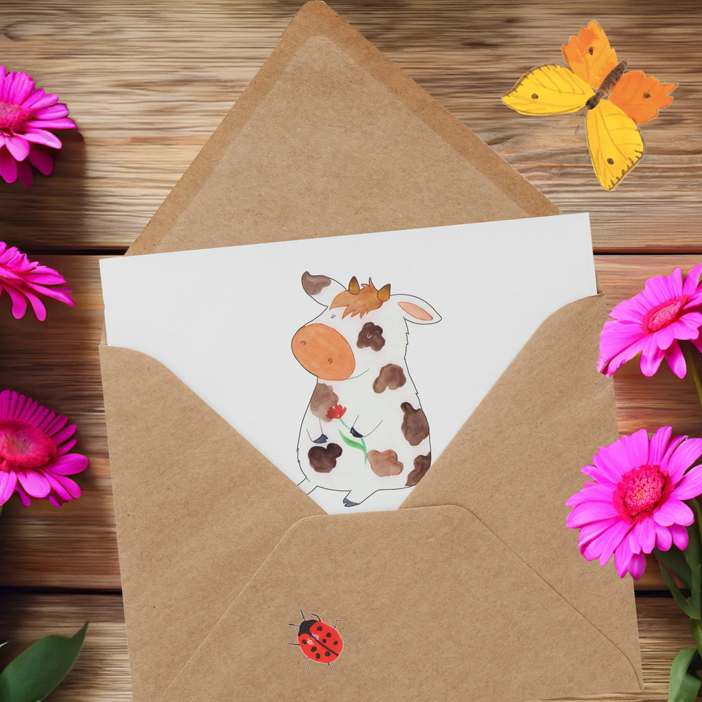 Deluxe Karte Kuh Karte, Einladungskarte, Hochwertige Grußkarte, Hochwertige Klappkarte, Glückwunschkarte, Grußkarte, Klappkarte, Geburtstagskarte, Hochzeitskarte, Bauernhof, Hoftiere, Landwirt, Landwirtin, Flausen, Kuh, Hof, Milch, Milchkuh, Spruch, Kühe, Träume, Motivtion, Magie
