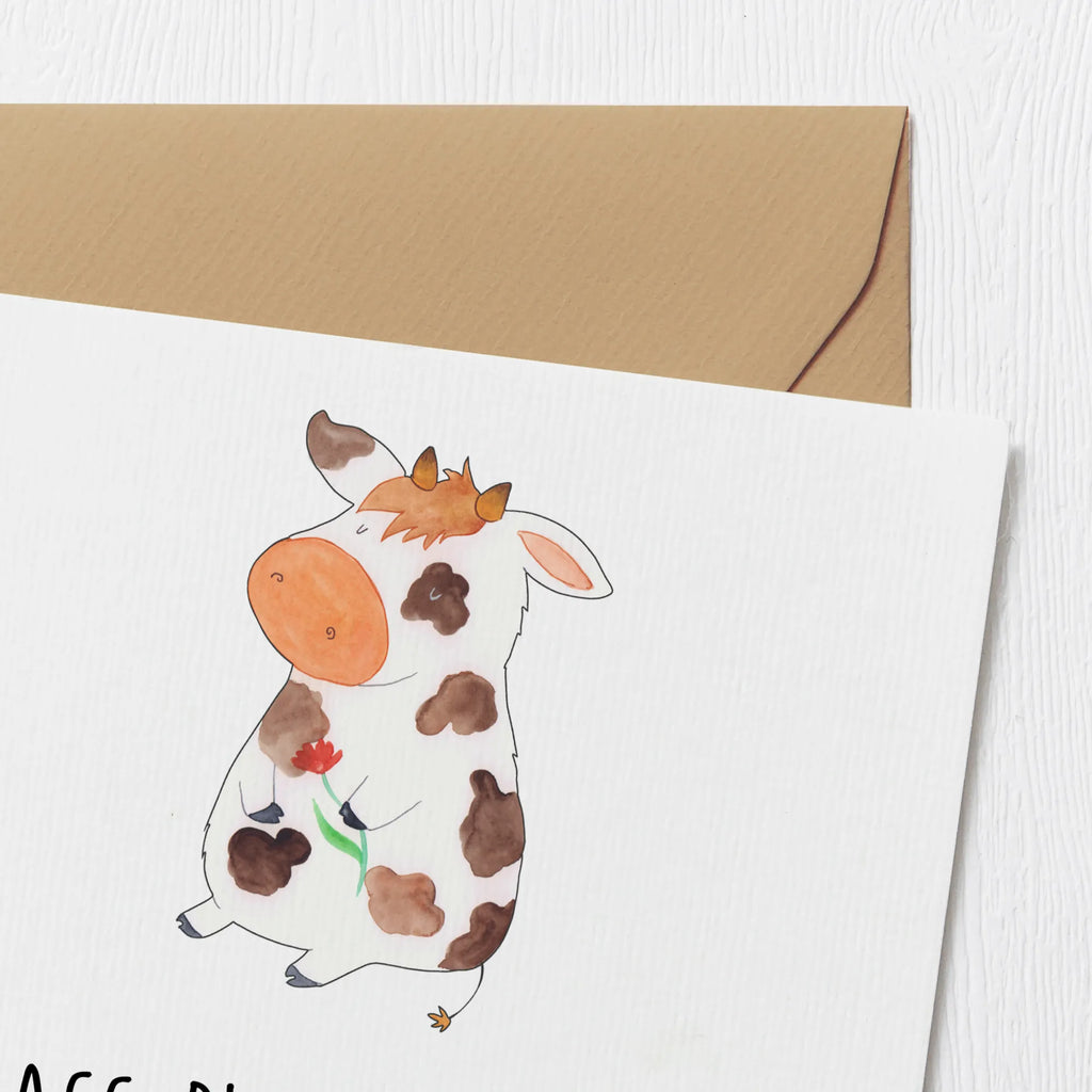 Deluxe Karte Kuh Karte, Einladungskarte, Hochwertige Grußkarte, Hochwertige Klappkarte, Glückwunschkarte, Grußkarte, Klappkarte, Geburtstagskarte, Hochzeitskarte, Bauernhof, Hoftiere, Landwirt, Landwirtin, Flausen, Kuh, Hof, Milch, Milchkuh, Spruch, Kühe, Träume, Motivtion, Magie