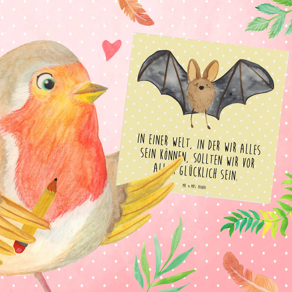 Deluxe Card bat wing Karte, Hochzeitskarte, Glückwunschkarte, Hochwertige Grußkarte, Geburtstagskarte, Klappkarte, Grußkarte, Hochwertige Klappkarte, Einladungskarte, Tiermotive, Gute Laune, lustige Sprüche, Tiere