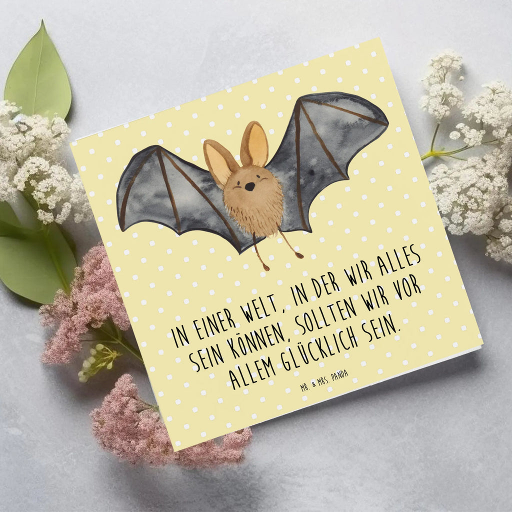 Deluxe Card bat wing Karte, Hochzeitskarte, Glückwunschkarte, Hochwertige Grußkarte, Geburtstagskarte, Klappkarte, Grußkarte, Hochwertige Klappkarte, Einladungskarte, Tiermotive, Gute Laune, lustige Sprüche, Tiere