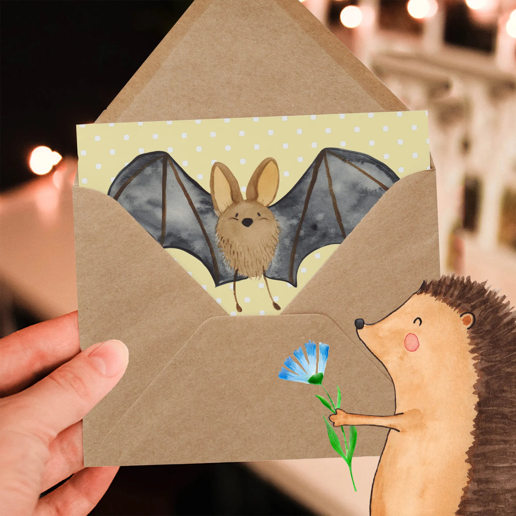 Deluxe Card bat wing Karte, Hochzeitskarte, Glückwunschkarte, Hochwertige Grußkarte, Geburtstagskarte, Klappkarte, Grußkarte, Hochwertige Klappkarte, Einladungskarte, Tiermotive, Gute Laune, lustige Sprüche, Tiere