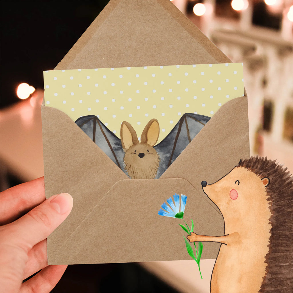 Deluxe Card bat wing Karte, Hochzeitskarte, Glückwunschkarte, Hochwertige Grußkarte, Geburtstagskarte, Klappkarte, Grußkarte, Hochwertige Klappkarte, Einladungskarte, Tiermotive, Gute Laune, lustige Sprüche, Tiere