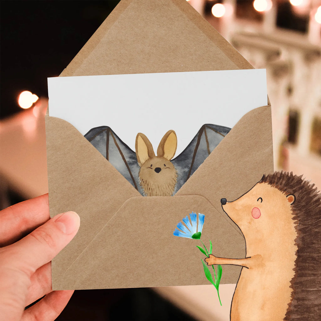 Deluxe Card bat wing Karte, Hochzeitskarte, Glückwunschkarte, Hochwertige Grußkarte, Geburtstagskarte, Klappkarte, Grußkarte, Hochwertige Klappkarte, Einladungskarte, Tiermotive, Gute Laune, lustige Sprüche, Tiere