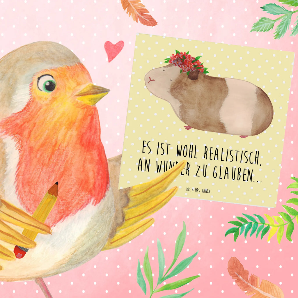 Deluxe Card Guinea pig wisdom Hochwertige Klappkarte, Hochzeitskarte, Karte, Klappkarte, Geburtstagskarte, Grußkarte, Einladungskarte, Glückwunschkarte, Hochwertige Grußkarte, Tiermotive, Gute Laune, lustige Sprüche, Tiere, Wunderland, Realität, Meerschweinchen, Meeries, Spruch, Meerie, Wunder, Weisheit, Blumenkind, Motivation