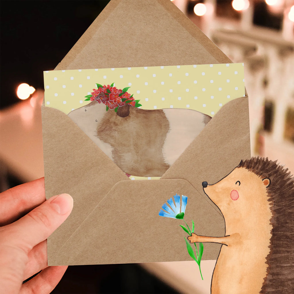 Deluxe Card Guinea pig wisdom Hochwertige Klappkarte, Hochzeitskarte, Karte, Klappkarte, Geburtstagskarte, Grußkarte, Einladungskarte, Glückwunschkarte, Hochwertige Grußkarte, Tiermotive, Gute Laune, lustige Sprüche, Tiere, Wunderland, Realität, Meerschweinchen, Meeries, Spruch, Meerie, Wunder, Weisheit, Blumenkind, Motivation