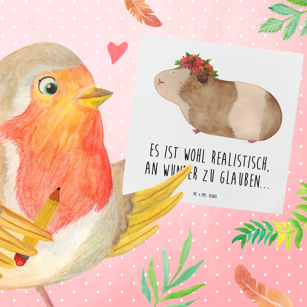 Deluxe Card Guinea pig wisdom Hochwertige Klappkarte, Hochzeitskarte, Karte, Klappkarte, Geburtstagskarte, Grußkarte, Einladungskarte, Glückwunschkarte, Hochwertige Grußkarte, Tiermotive, Gute Laune, lustige Sprüche, Tiere, Wunderland, Realität, Meerschweinchen, Meeries, Spruch, Meerie, Wunder, Weisheit, Blumenkind, Motivation