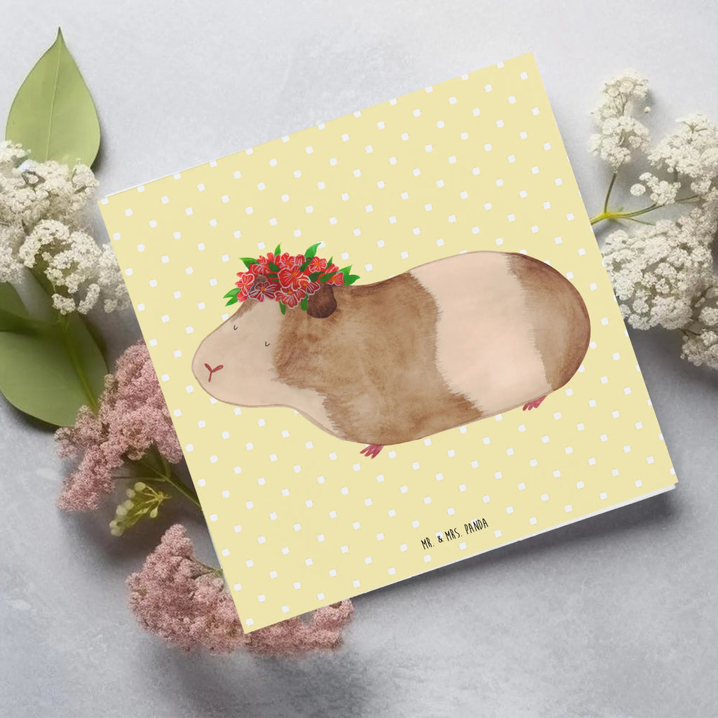 Deluxe Card Guinea pig wisdom Hochwertige Klappkarte, Hochzeitskarte, Karte, Klappkarte, Geburtstagskarte, Grußkarte, Einladungskarte, Glückwunschkarte, Hochwertige Grußkarte, Tiermotive, Gute Laune, lustige Sprüche, Tiere, Wunderland, Realität, Meerschweinchen, Meeries, Spruch, Meerie, Wunder, Weisheit, Blumenkind, Motivation