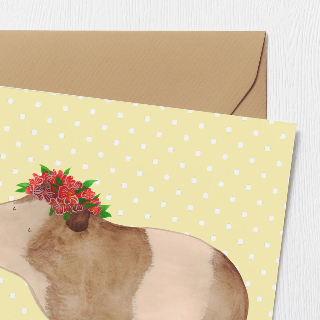 Deluxe Card Guinea pig wisdom Hochwertige Klappkarte, Hochzeitskarte, Karte, Klappkarte, Geburtstagskarte, Grußkarte, Einladungskarte, Glückwunschkarte, Hochwertige Grußkarte, Tiermotive, Gute Laune, lustige Sprüche, Tiere, Wunderland, Realität, Meerschweinchen, Meeries, Spruch, Meerie, Wunder, Weisheit, Blumenkind, Motivation