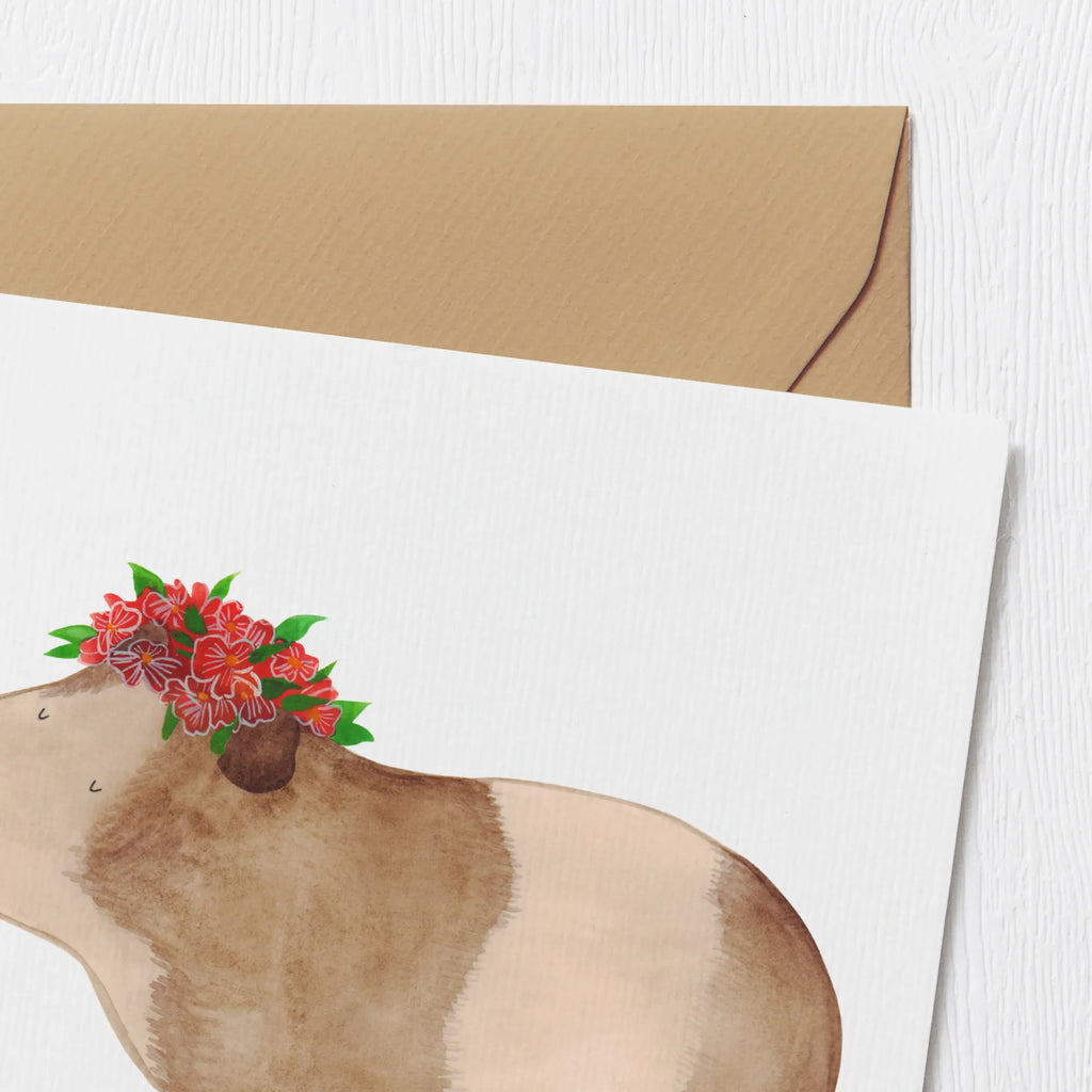 Deluxe Card Guinea pig wisdom Hochwertige Klappkarte, Hochzeitskarte, Karte, Klappkarte, Geburtstagskarte, Grußkarte, Einladungskarte, Glückwunschkarte, Hochwertige Grußkarte, Tiermotive, Gute Laune, lustige Sprüche, Tiere, Wunderland, Realität, Meerschweinchen, Meeries, Spruch, Meerie, Wunder, Weisheit, Blumenkind, Motivation