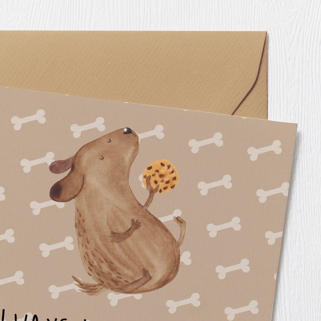 Deluxe Card Dog biscuit Hochwertige Grußkarte, Karte, Glückwunschkarte, Hochzeitskarte, Klappkarte, Grußkarte, Geburtstagskarte, Einladungskarte, Hochwertige Klappkarte, Hund, Hundemotiv, Haustier, Hunderasse, Tierliebhaber, Hundebesitzer, Sprüche, Hundesnacks, Leckerli, Hundeleckerli, Hundekekse