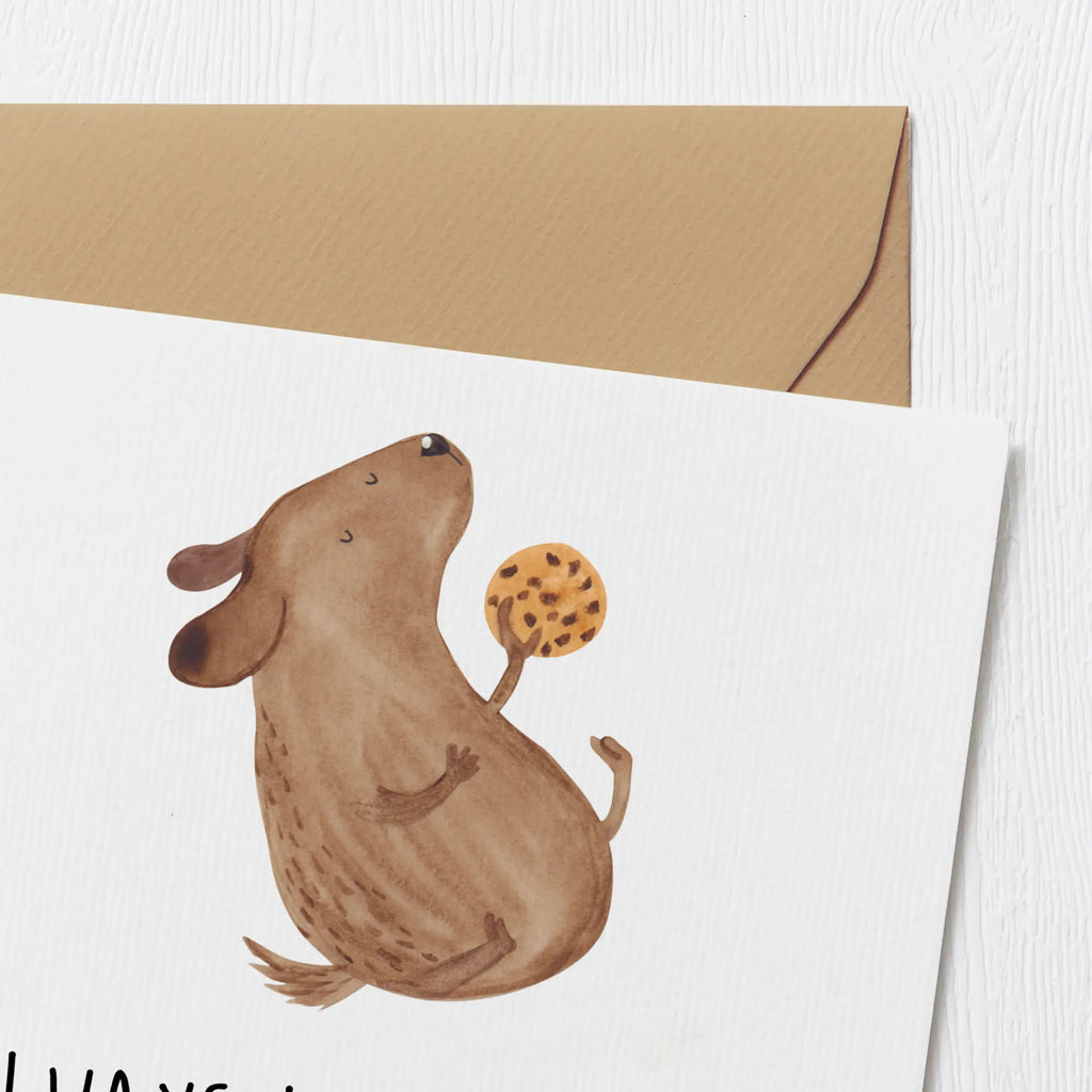 Deluxe Card Dog biscuit Hochwertige Grußkarte, Karte, Glückwunschkarte, Hochzeitskarte, Klappkarte, Grußkarte, Geburtstagskarte, Einladungskarte, Hochwertige Klappkarte, Hund, Hundemotiv, Haustier, Hunderasse, Tierliebhaber, Hundebesitzer, Sprüche, Hundesnacks, Leckerli, Hundeleckerli, Hundekekse