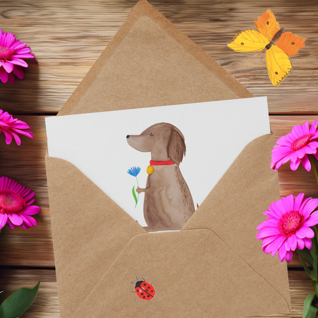 Deluxe Card Dog flower Hochwertige Klappkarte, Karte, Grußkarte, Klappkarte, Glückwunschkarte, Hochwertige Grußkarte, Geburtstagskarte, Einladungskarte, Hochzeitskarte, Hund, Hundemotiv, Haustier, Hunderasse, Tierliebhaber, Hundebesitzer, Sprüche, Frauchen, Hundeliebe, Hunde