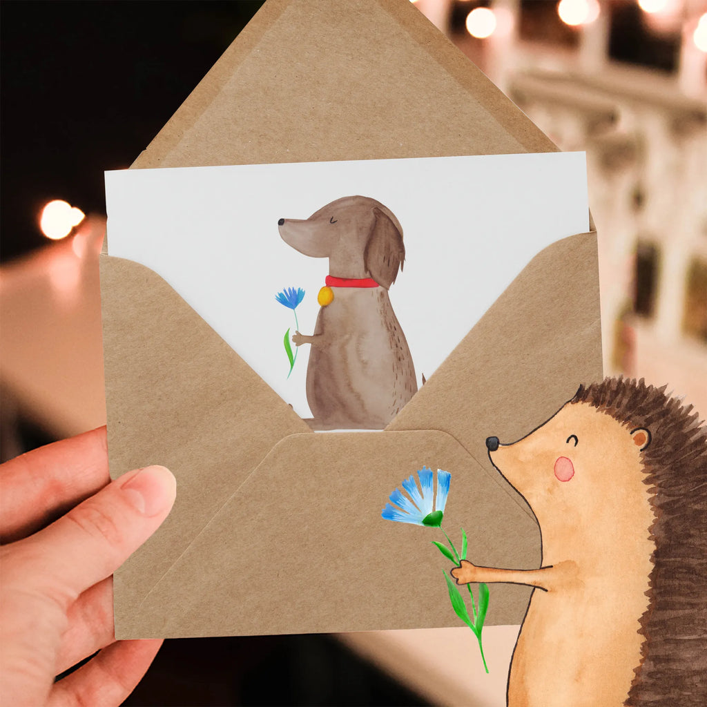 Deluxe Card Dog flower Hochwertige Klappkarte, Karte, Grußkarte, Klappkarte, Glückwunschkarte, Hochwertige Grußkarte, Geburtstagskarte, Einladungskarte, Hochzeitskarte, Hund, Hundemotiv, Haustier, Hunderasse, Tierliebhaber, Hundebesitzer, Sprüche, Frauchen, Hundeliebe, Hunde