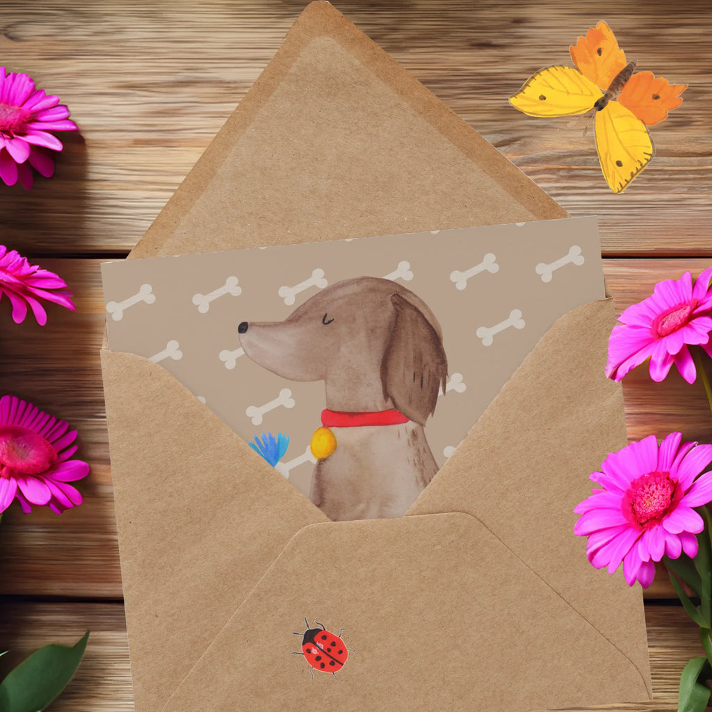 Deluxe Card Dog flower Hochwertige Klappkarte, Karte, Grußkarte, Klappkarte, Glückwunschkarte, Hochwertige Grußkarte, Geburtstagskarte, Einladungskarte, Hochzeitskarte, Hund, Hundemotiv, Haustier, Hunderasse, Tierliebhaber, Hundebesitzer, Sprüche, Frauchen, Hundeliebe, Hunde