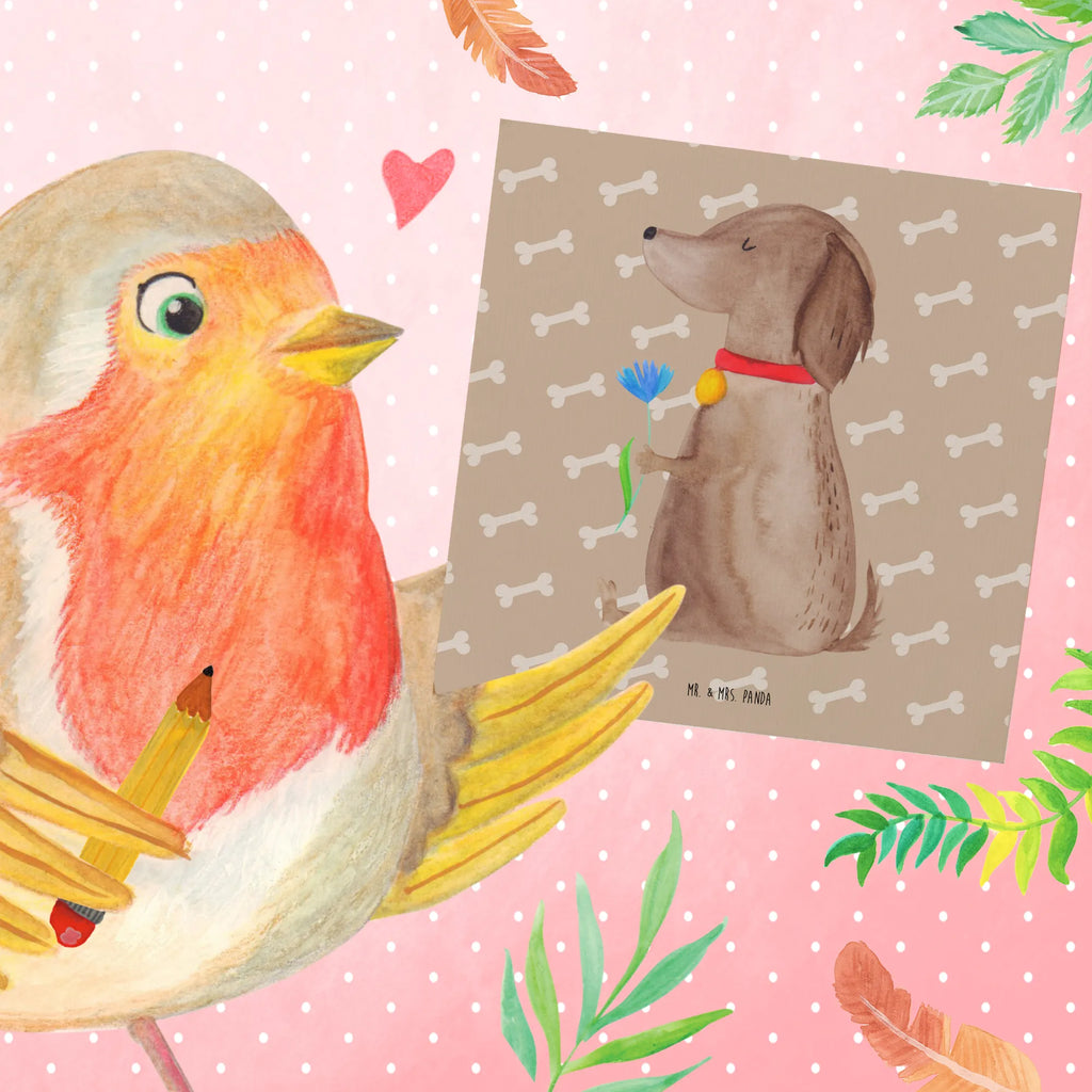 Deluxe Card Dog flower Hochwertige Klappkarte, Karte, Grußkarte, Klappkarte, Glückwunschkarte, Hochwertige Grußkarte, Geburtstagskarte, Einladungskarte, Hochzeitskarte, Hund, Hundemotiv, Haustier, Hunderasse, Tierliebhaber, Hundebesitzer, Sprüche, Frauchen, Hundeliebe, Hunde