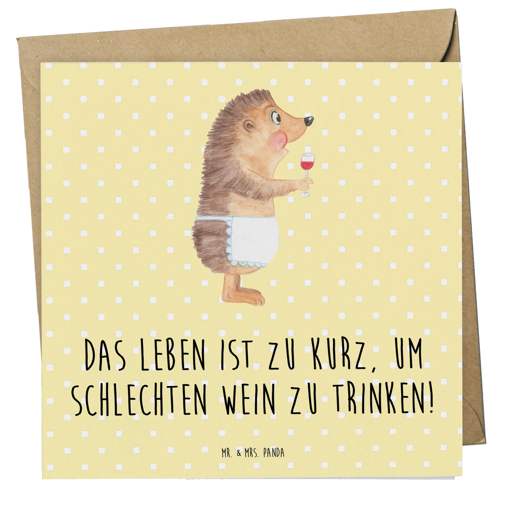 Deluxe Karte Igel Wein Hochwertige Klappkarte, Klappkarte, Glückwunschkarte, Grußkarte, Geburtstagskarte, Karte, Hochzeitskarte, Einladungskarte, Hochwertige Grußkarte, Tiermotive, Gute Laune, lustige Sprüche, Tiere, Igel, Wein trinken, Geschenk Weinliebhaber, Rotwein, Wein Spruch, Weinglas, Wein Deko, Geschenk Weintrinker, Weißwein