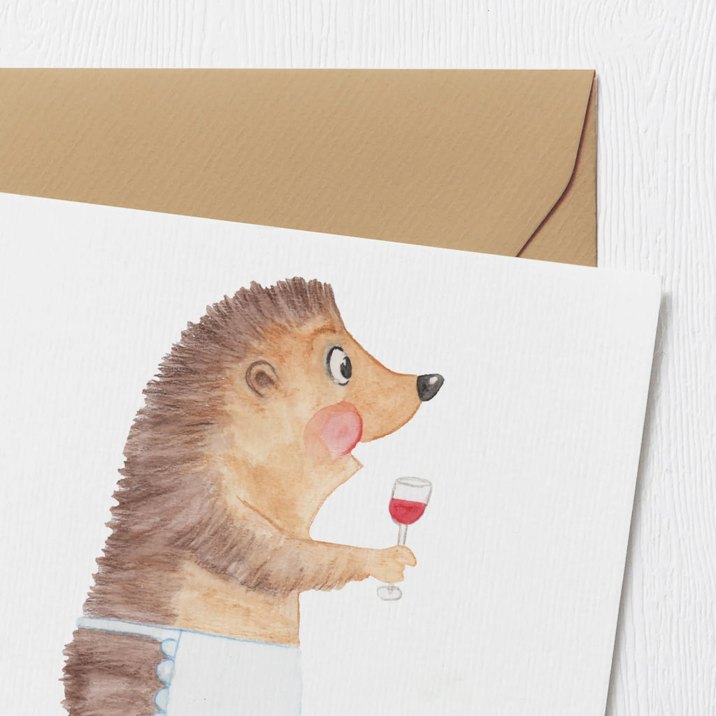 Deluxe Karte Igel Wein Hochwertige Klappkarte, Klappkarte, Glückwunschkarte, Grußkarte, Geburtstagskarte, Karte, Hochzeitskarte, Einladungskarte, Hochwertige Grußkarte, Tiermotive, Gute Laune, lustige Sprüche, Tiere, Igel, Wein trinken, Geschenk Weinliebhaber, Rotwein, Wein Spruch, Weinglas, Wein Deko, Geschenk Weintrinker, Weißwein