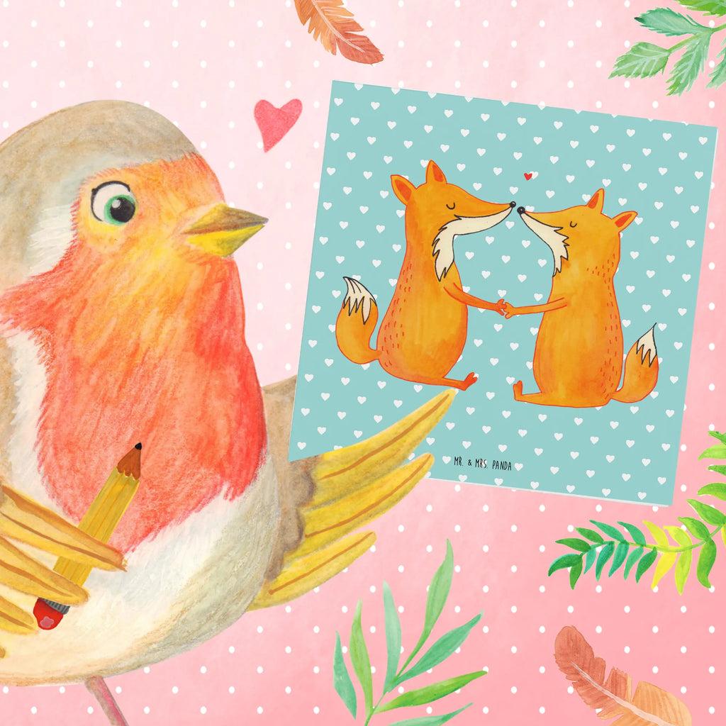 Deluxe Karte Füchse Liebe Klappkarte, Hochzeitskarte, Geburtstagskarte, Einladungskarte, Hochwertige Grußkarte, Glückwunschkarte, Karte, Grußkarte, Hochwertige Klappkarte, Fuchs, Partner, Liebespaar, Ehemann, Ehe, Fox, Paar, Freundin, Liebe, Freund, Ehefrau, Verlobte, Füchse, Liebesbeweis