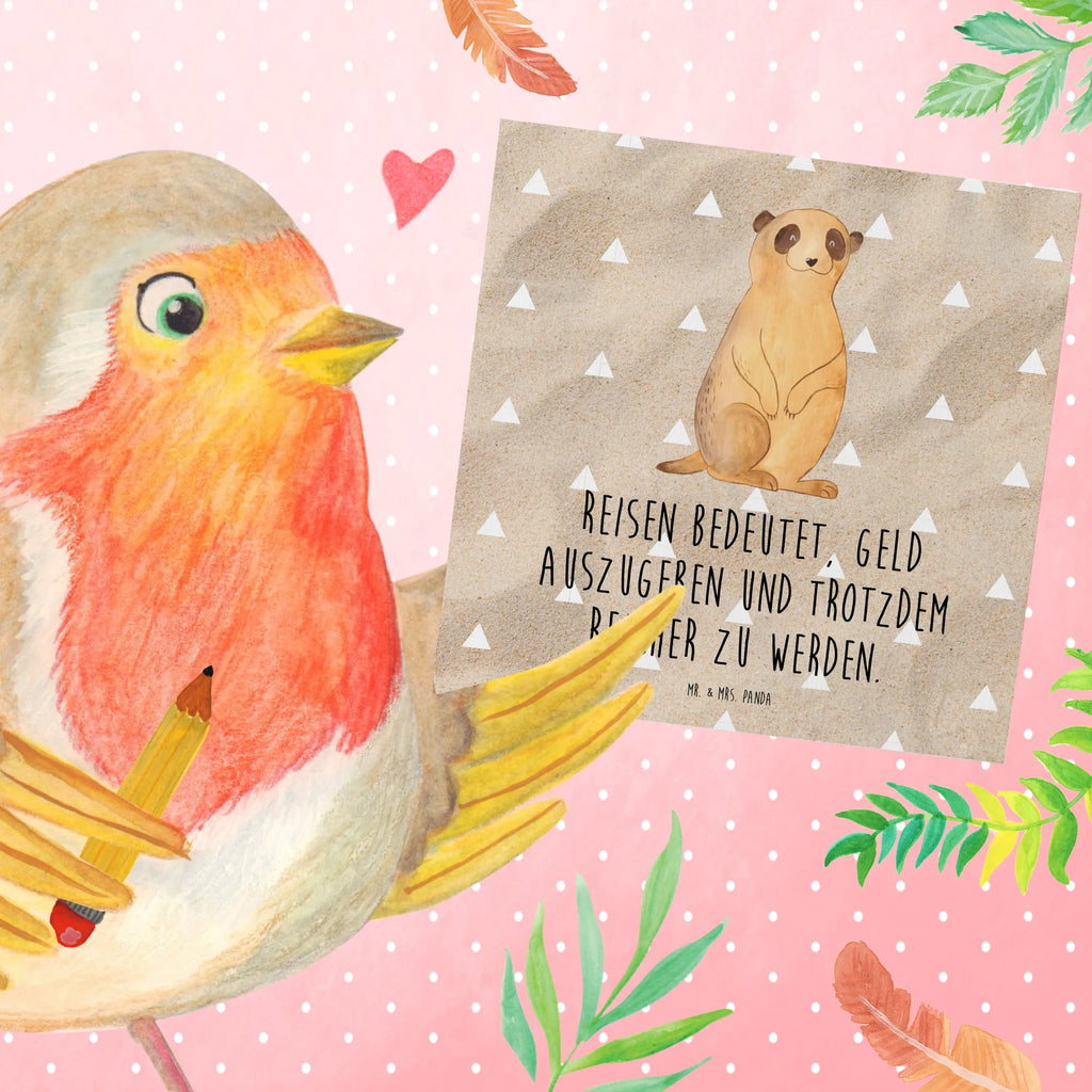 Deluxe Karte Erdmännchen Karte, Geburtstagskarte, Glückwunschkarte, Hochwertige Grußkarte, Klappkarte, Hochwertige Klappkarte, Grußkarte, Hochzeitskarte, Einladungskarte, Afrika, Wildtiere, Weltreise, Afrikareise, Roadtrip, Traveling, Erdmännchen, Spruch, Reisen