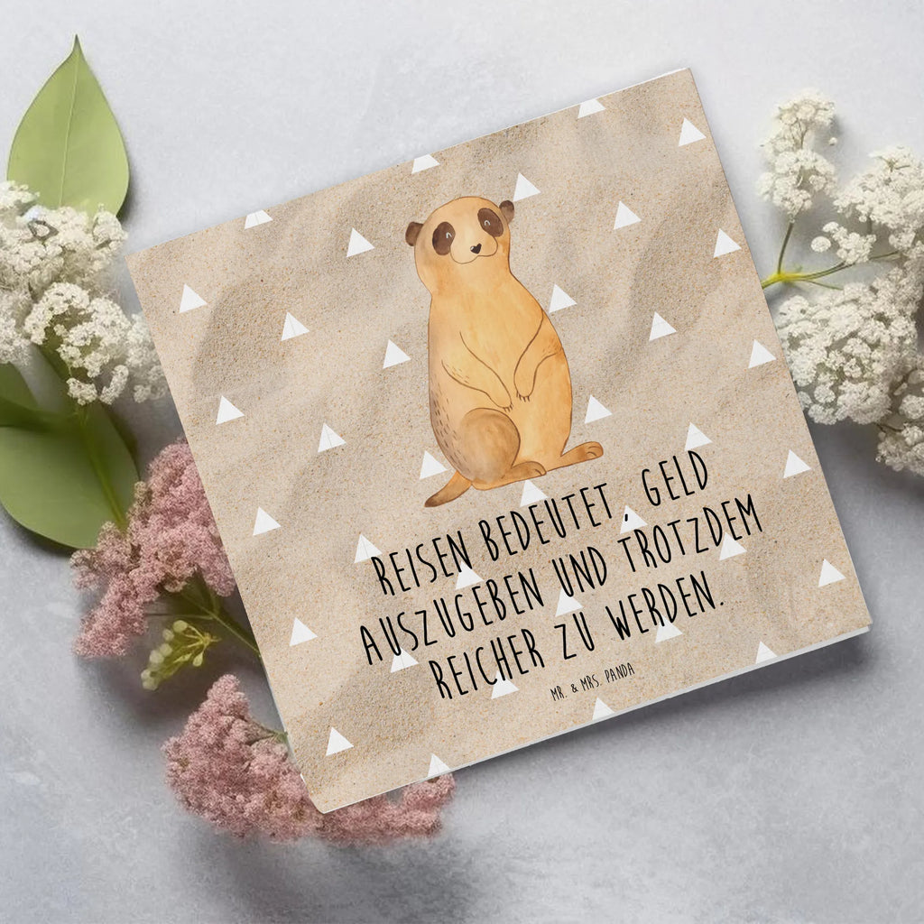 Deluxe Karte Erdmännchen Karte, Geburtstagskarte, Glückwunschkarte, Hochwertige Grußkarte, Klappkarte, Hochwertige Klappkarte, Grußkarte, Hochzeitskarte, Einladungskarte, Afrika, Wildtiere, Weltreise, Afrikareise, Roadtrip, Traveling, Erdmännchen, Spruch, Reisen