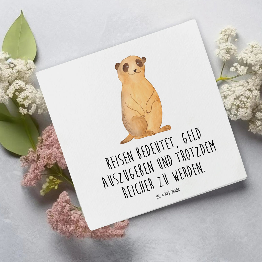 Deluxe Karte Erdmännchen Karte, Geburtstagskarte, Glückwunschkarte, Hochwertige Grußkarte, Klappkarte, Hochwertige Klappkarte, Grußkarte, Hochzeitskarte, Einladungskarte, Afrika, Wildtiere, Weltreise, Afrikareise, Roadtrip, Traveling, Erdmännchen, Spruch, Reisen