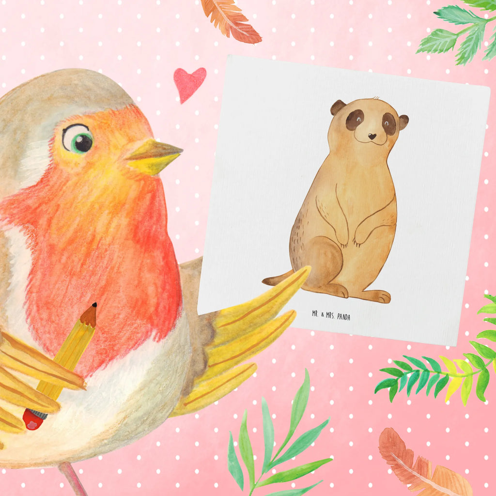 Deluxe Karte Erdmännchen Karte, Geburtstagskarte, Glückwunschkarte, Hochwertige Grußkarte, Klappkarte, Hochwertige Klappkarte, Grußkarte, Hochzeitskarte, Einladungskarte, Afrika, Wildtiere, Weltreise, Afrikareise, Roadtrip, Traveling, Erdmännchen, Spruch, Reisen